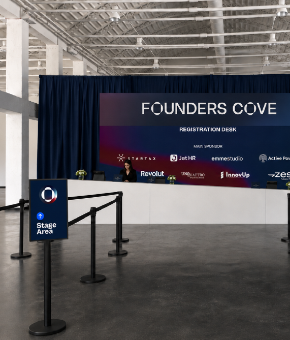 Desk di registrazione del Founders Cove al Superstudio Village